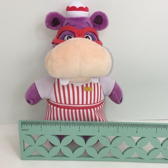 Disney Doc McStuffins Plush Hallie Hippo 8" Beanbag Stuffed Animal Hippopotamus - Picture 9 of 12